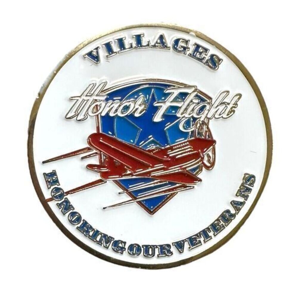Villages Honor Flight Coin- Florida USA Military Veterans Washington DC